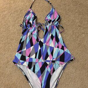 Emilio Pucci One Piece Bathing Suit (Large)